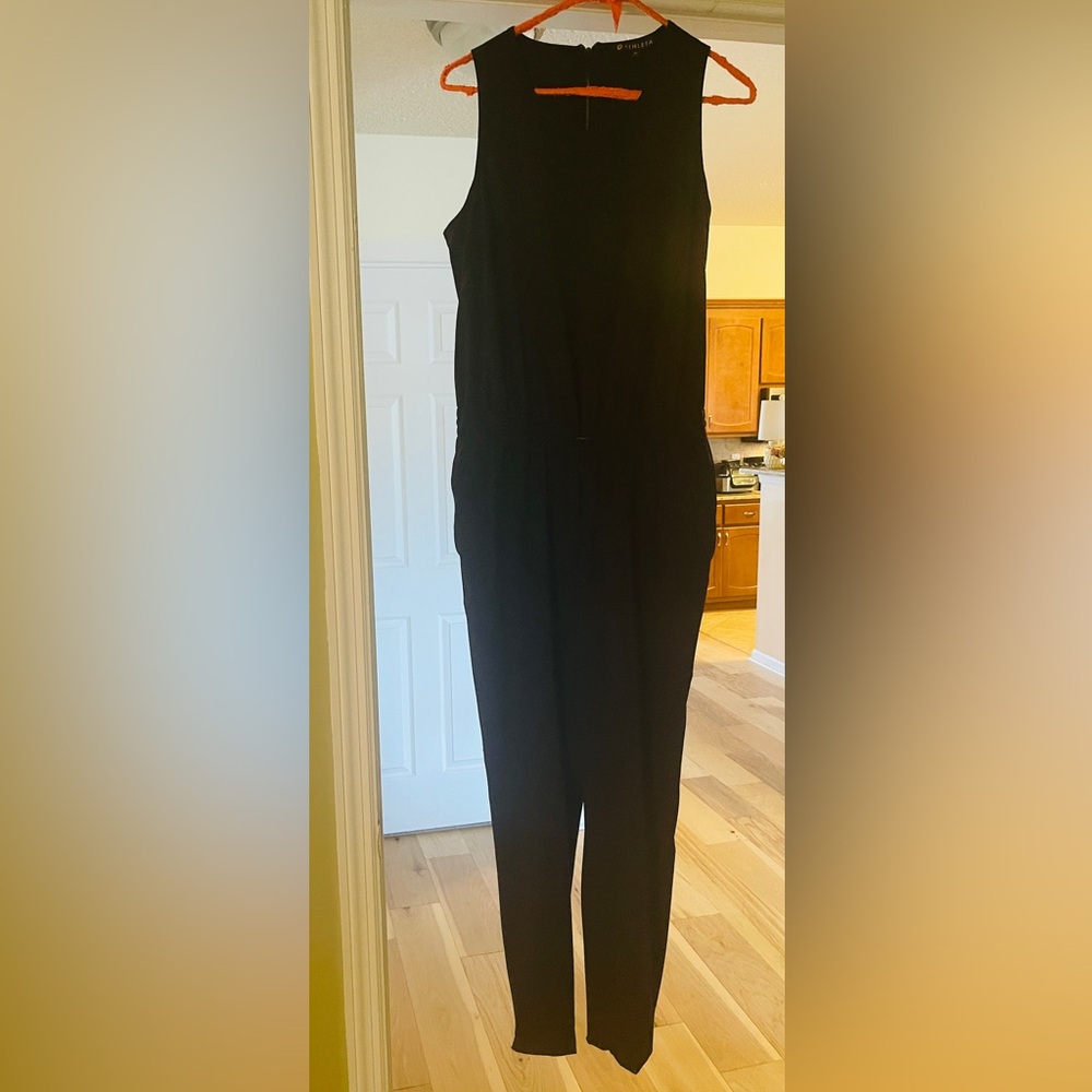 Athleta Black Full-Length Jumpsuit